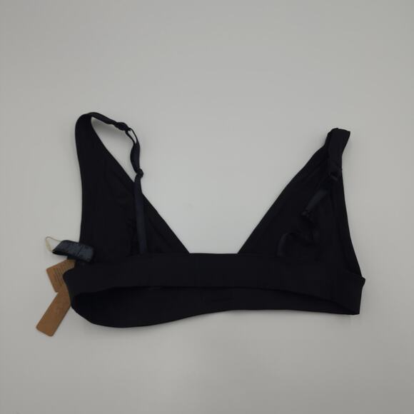 SKIMS Swim Plunge Bikini Top in Onyx Size M - Picture 5 of 7